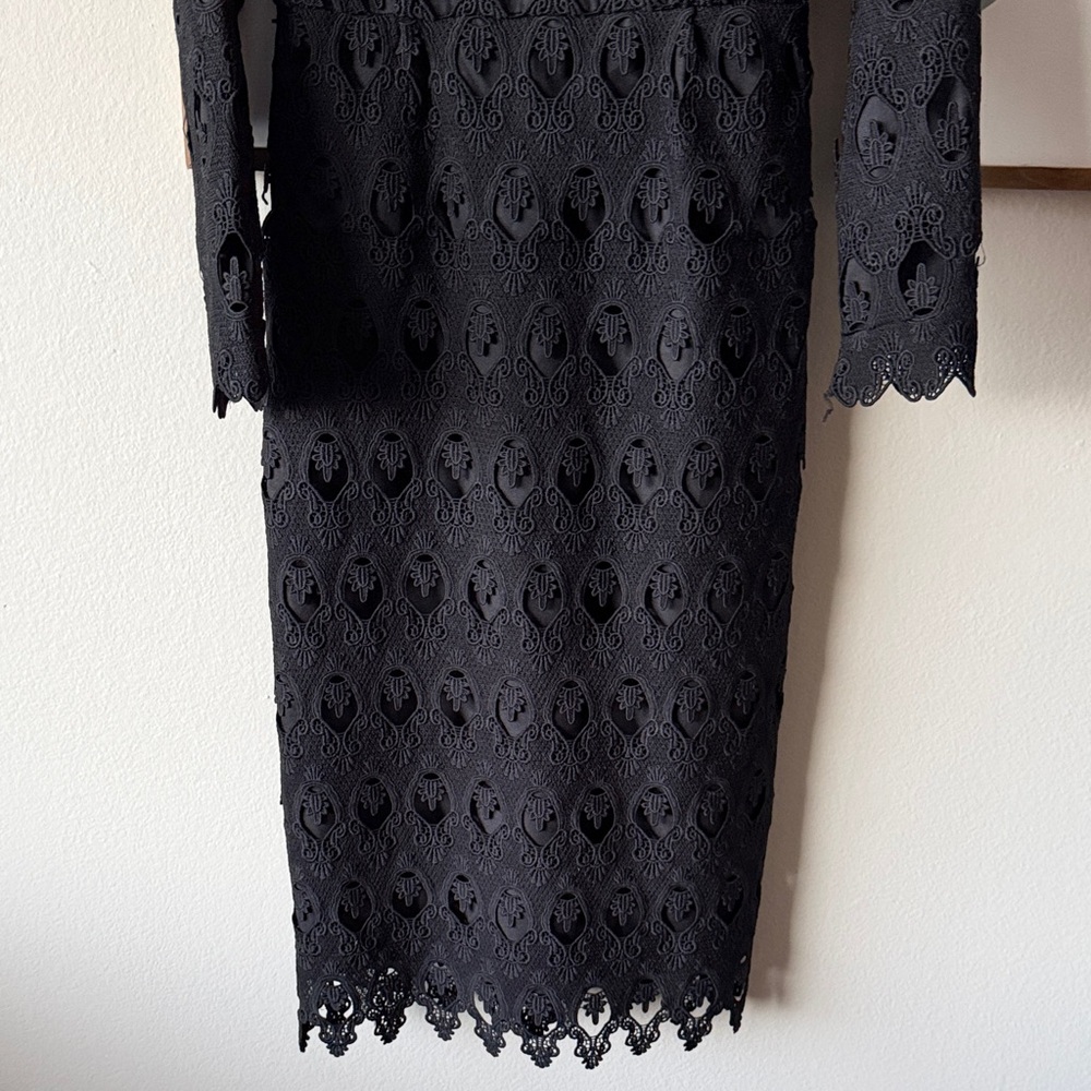 Dainty Jewells Black Lace Midi Dress - Picture 3 of 4